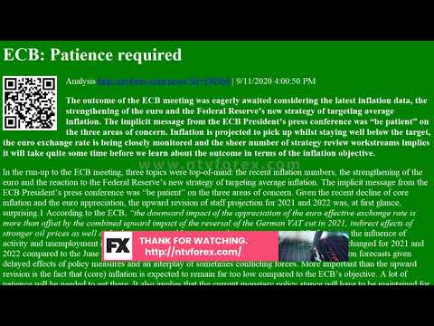 Analysis ECB: Patience required