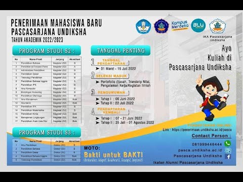 VIDEO PROMOSI PROGRAM PASCASARJANA PENDIDIKAN BAHASA INGGRIS UNDIKSHA (2022)
