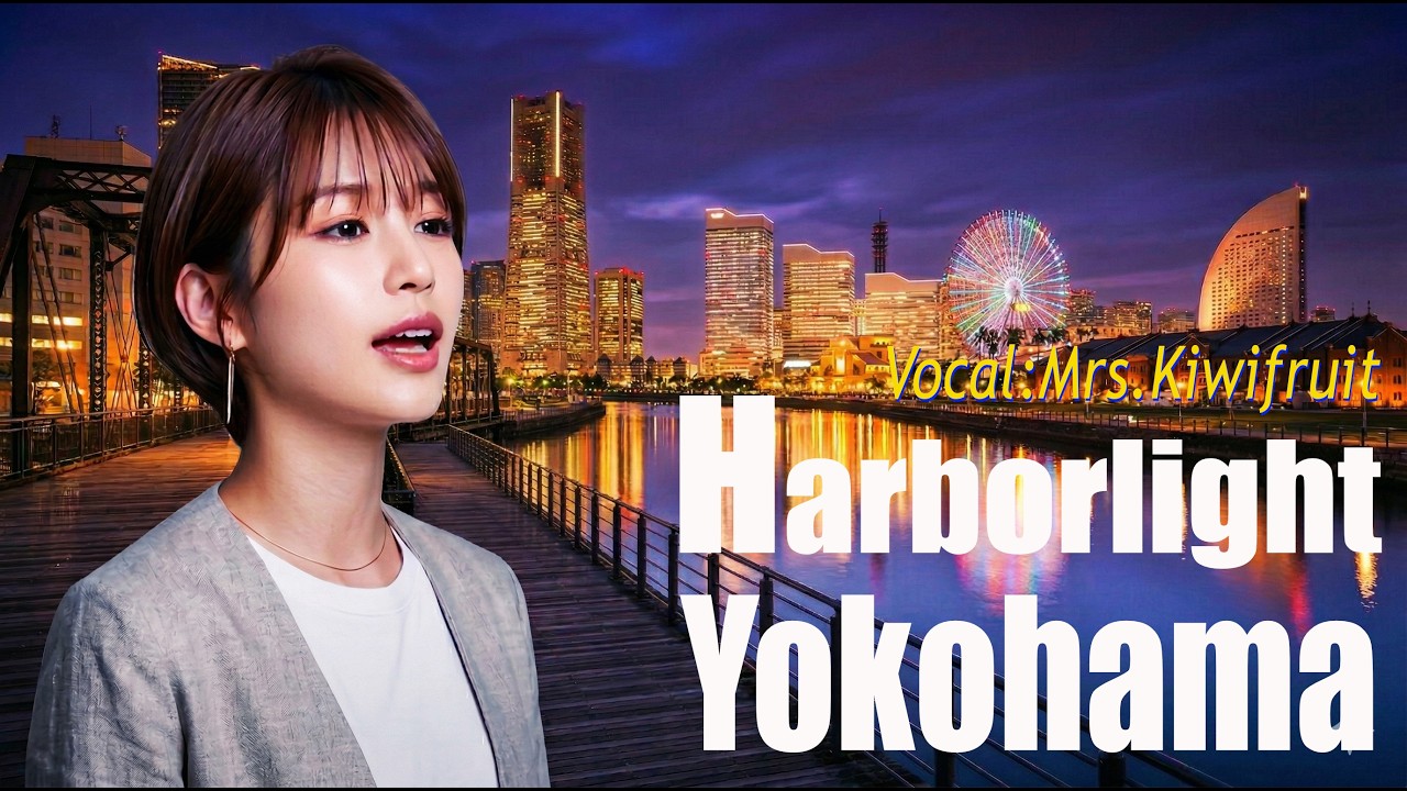 『HarborLight Yokohama』VocalはMrs.KiwiFruit   #横浜 ＃みなとみらい #馬車道 #aivideo #YOKOHAMA