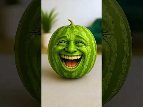 She Stabbed the Laughing Watermelon! 🍉🔪😂