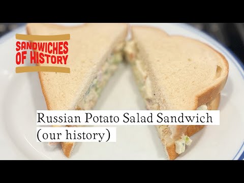 Russian Potato Salad Sandwich (our history) on Sandwiches of History⁣