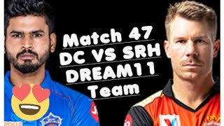 DC VS SRH Match prediction | Dream 11 Fantasy Team |Cricket World
