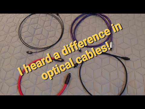 I heard a sound difference between different optical Toslink cables!