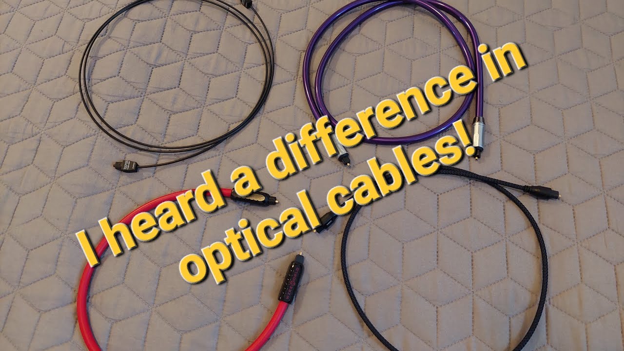 I heard a sound difference between different optical Toslink cables!