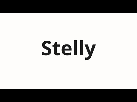 How to pronounce Stelly | Стеллы (Stella in Russian)
