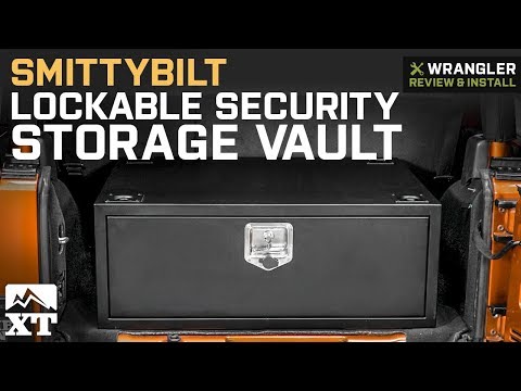 Jeep Wrangler JK Smittybilt Lockable Security Storage Vault (2007-2018) Review & Install