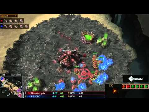 SC2 Jaedong vs Hyun ZvZ Game 3 Starcraft 2 gameplay