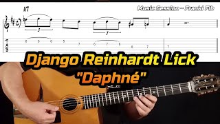 Daphné Django Reinhardt A7 Lick - Gypsy Jazz Guitar Lesson - Manouche Tutorial Free Tab