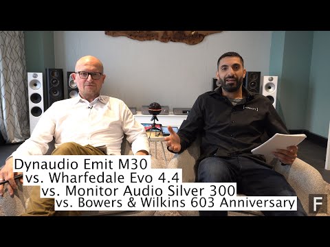 🧐 Test! Dynaudio Emit M30 vs Wharfedale Evo 4.4 vs Monitor Audio Silver 300 vs B&W 603 Anniversary