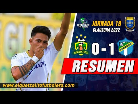 VICTORIA CREMA/ Guastatoya 0 vs Comunicaciones 1 /Jornada 18 Clausura 2022 -RESUMEN COMPLETO-