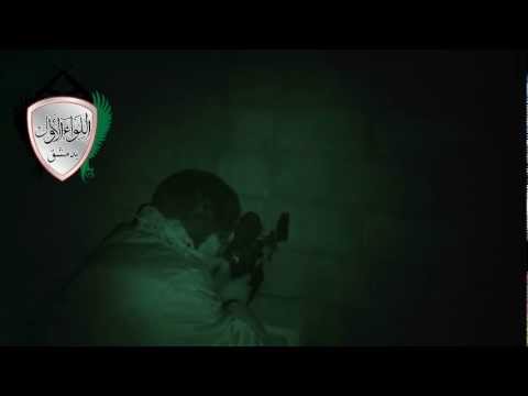 استهداف قناصي كتيبة البدر التابعة للواء الأول قوات النظام في حي القابون في مدينة دمشق