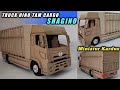 MEMBUAT MINIATUR TRUK TAM CARGO SHAGINO HINO 500 DARI KARDUS
