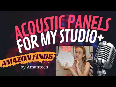 adding sound proof acoustic panels to my home recording studio ~ by Amantech #amazonfinds