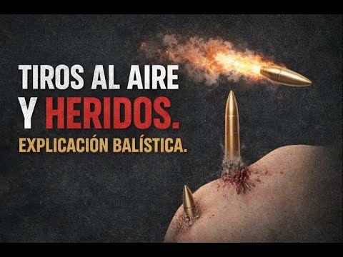 Shots fired into the air and injuries. Ballistic explanation.