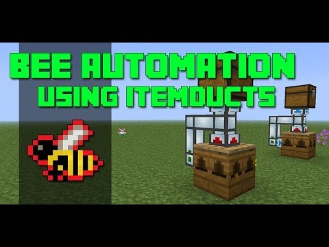 Minecraft Bee Breeding Automation using ItemDucts