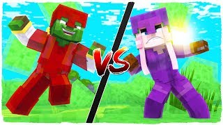 ⚔️ Armadura SLIME ROJO VS armadura de SLIME MORADO - MINECRAFT