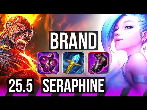 BRAND & Ezreal vs SERAPHINE & Jhin (SUP) | KR Diamond | 25.5