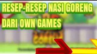 nasifuzziblog: Resep Lain Nasi Goreng Own Games