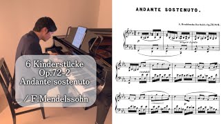 Download lagu 〈Day853〉6 Kinderstücke Op.72-2 Andante sostenuto / F.Mendelssohn (Six Pieces for Children) mp3