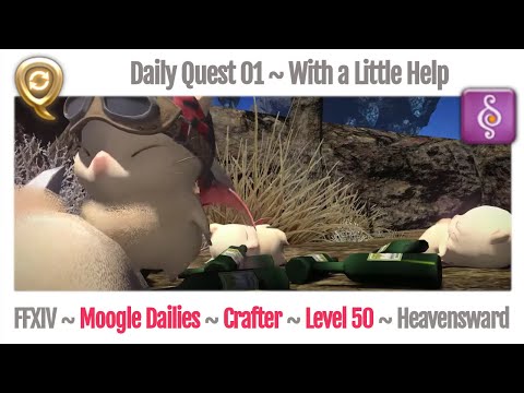 FFXIV Daily Quest 01 With a Little Help - Beast Tribe Moogle - Heavensward