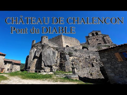 Château de Chalencon,  le Pont du Diable DJI OSMO ACTION 4