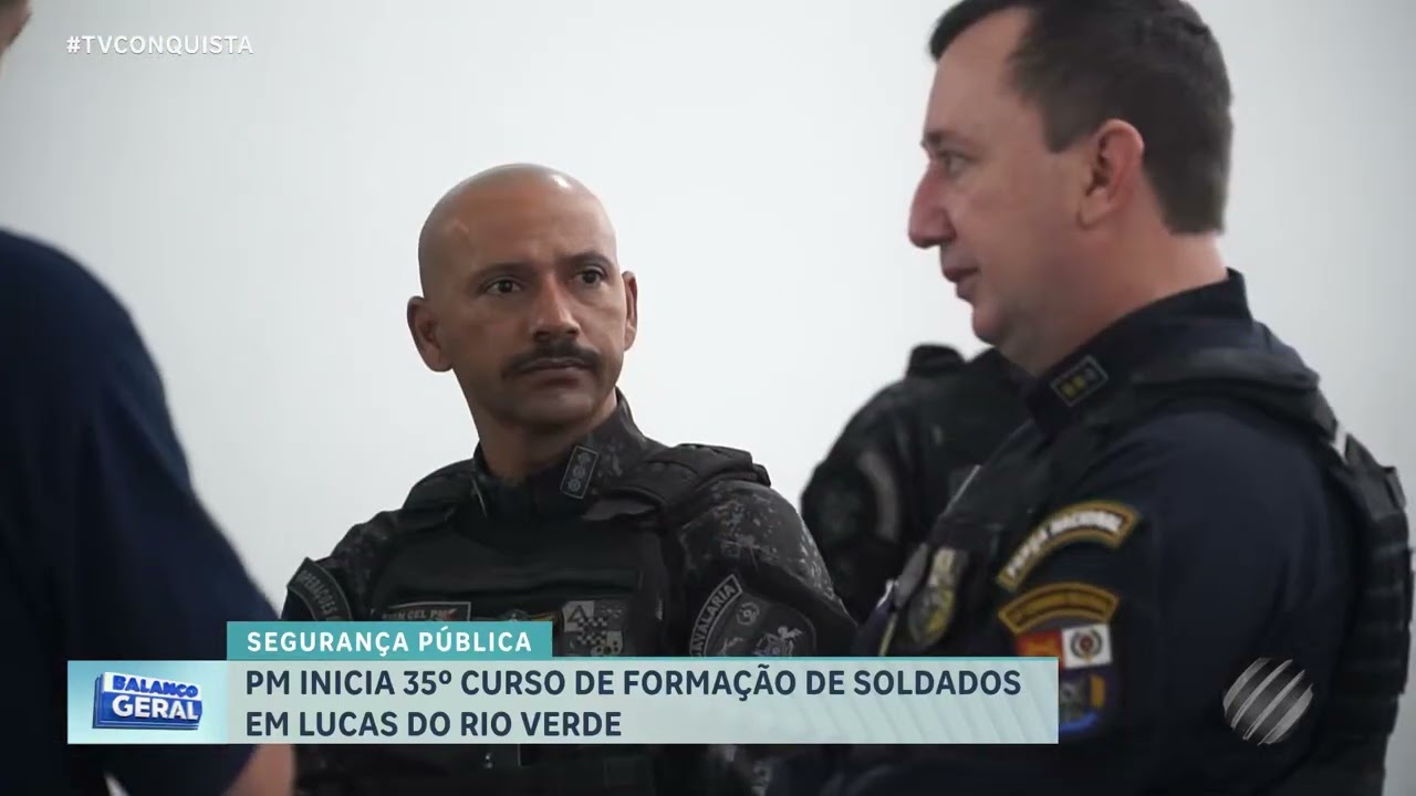 Lucas do Rio Verde recebe aula magna do 35º Curso de Formação de Soldados da PMMT
