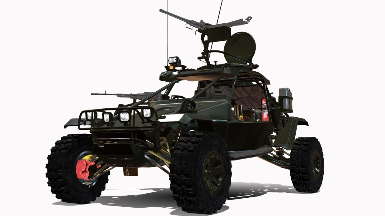 Buggy military 3D Model