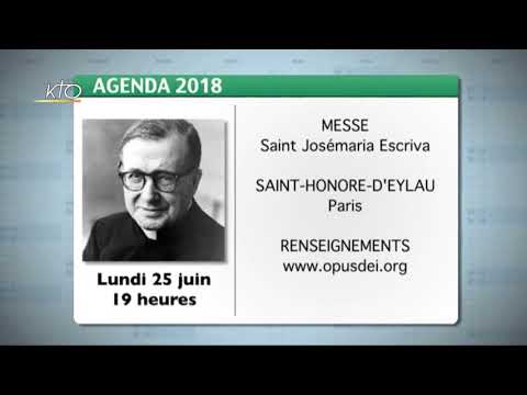 Agenda du 25 mai 2018