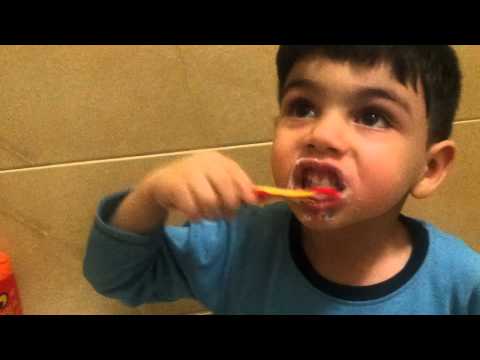 Tooth Brushing for children three and above - تنظيف الأسنان للأطفال