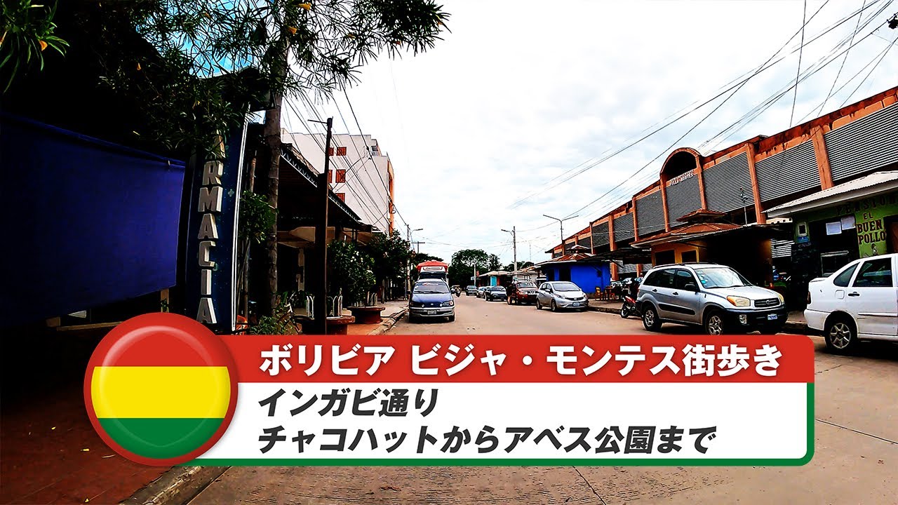【ボリビア】ビジャモンテス①インガビ通り～チャコハットからアベス公園まで