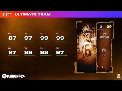 HOW TO GET 99 JOE MONTANA ULTIMATE LEGEND FREE! MAX LEVEL 50 FAST! Madden 24 Ultimate Team