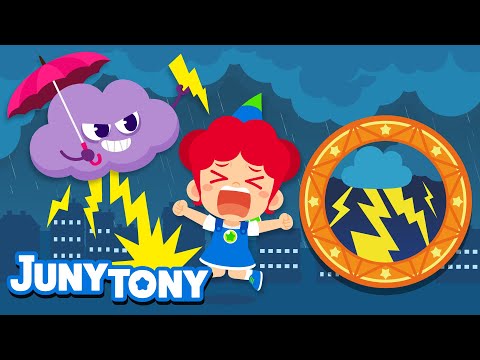 ⚡What Causes Thunder and Lightning? | Which One Comes First? | Curious Songs for Kids | JunyTony
