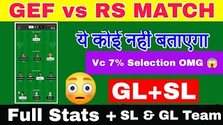 GEF vs RS | GEF vs RS Dream11 Team | GEF vs RS Football Match Dream11 | LaLiga