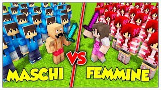 ESERCITO DI MASCHI CONTRO ESERCITO DI FEMMINE! - Minecraft ITA