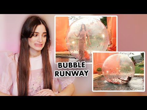 Models Walk Bubble Runway over WATER on America's Next Top Model.....WHY!?!