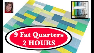 🏃‍♀️✂️ FAT QUARTERS 2-HOUR QUILT TOP 🏃‍♀️✂️ | Beginner Friendly | Cozy Quilting ✂️