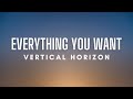 Vertical Horizon - Everything You Want (Lyrics)