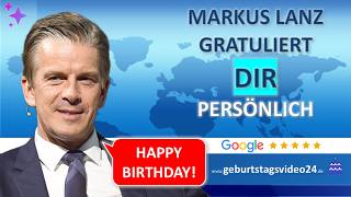 Markus Lanz – Beispielvideo zum Geburtstag