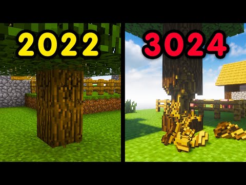 Minecraft physics in 2022 vs 3024