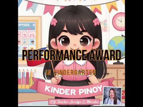 Performance Award for Kindergarten