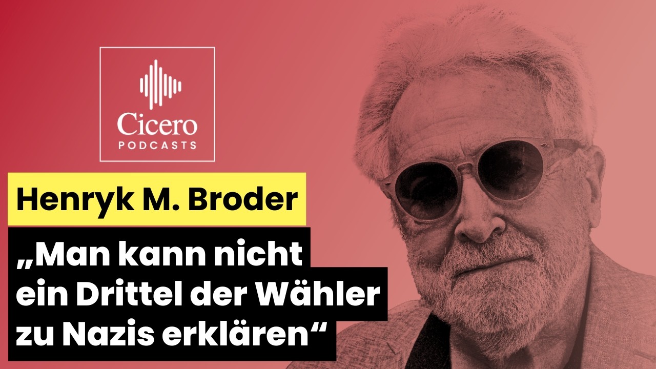 Henryk M. Broder – „Man kann nicht ein Drittel der Wähler zu Nazis erklären“