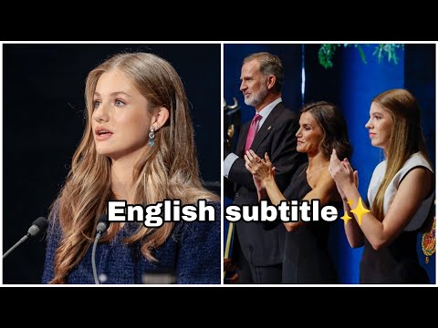princess Leonor speech on princesa de Asturias Awards 2023 (with English subtitle)💙✨