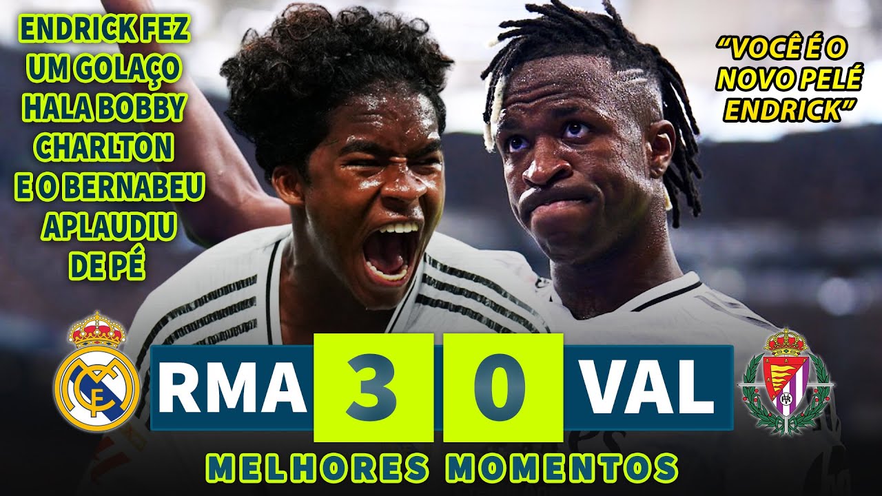 ENDR1CK ENTROU E MARCOU LINDO GOL EM SUA ESTRÉIA NO SANT1AGO B3RNABEU PELO MAIOR TIME DO MUNDO