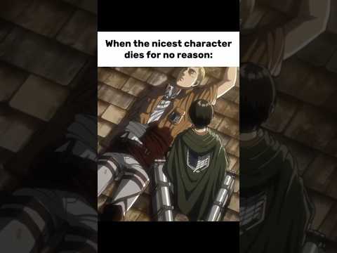 Erwin Smith 💔 #erwinsmith #anime #attackontitan #erwinsmithedit #aotedit #goat #animedeath #sad