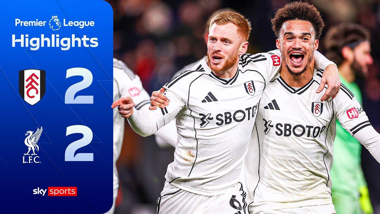 Reed scores stoppage-time SCREAMER! 🫨 | Fulham 2-2 Liverpool | Premier League Highlights
