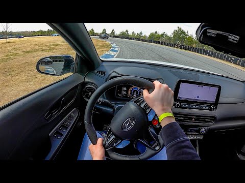 2022 Hyundai Kona N - POV Autocross & Track Drive (Binaural Audio)