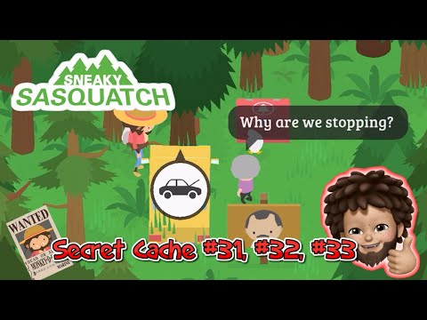 Sneaky Sasquatch - New Update Secret Cache #31, #32, #33