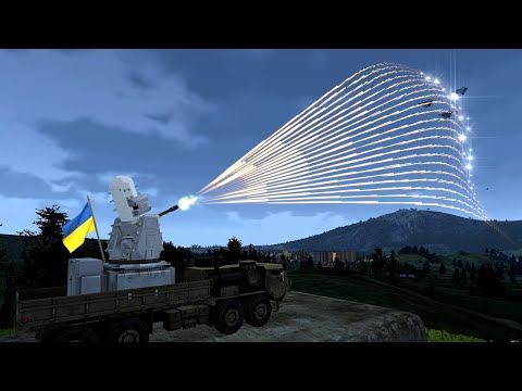 Russian Fighter Jets Destroyed by Ukraine Anti-Air C-RAM - Arma 3
