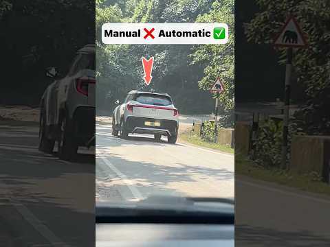 Manual vs automatic on hills #shorts #manual #vs #automatic #transmission