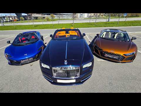 Я ВЫБРАЛ КАБРИОЛЕТ НА ЛЕТО !!! McLaren 650s, Audi R8 Spider V10, Rolls Royce Dawn.